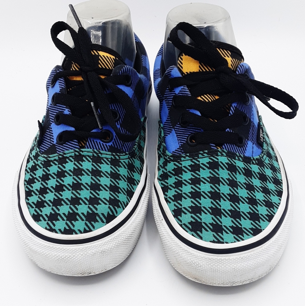Vans Unisex Tartan Plaid Print Lace Up Skateboard Sneaker. - Picture 9 of 13